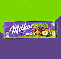 Шоколад молочный с лесными орехами и вафлей «Milka MMMAX» 300 г. 10 шт.