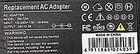 Блок живлення Replacement AC Power Adapter 100-240V 1.8A 50/60Hz 5.5x2.5 (ZM-72W) Б/В, фото 5