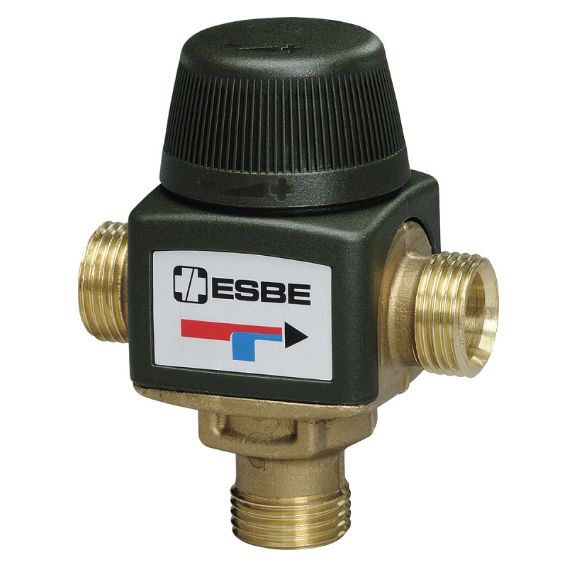 Клапан ESBE VTA312 1/2" 35-60°C DN15 Kvs 1,2 термостатичний змішувальний  для ГВП термосмесітельний 31050200