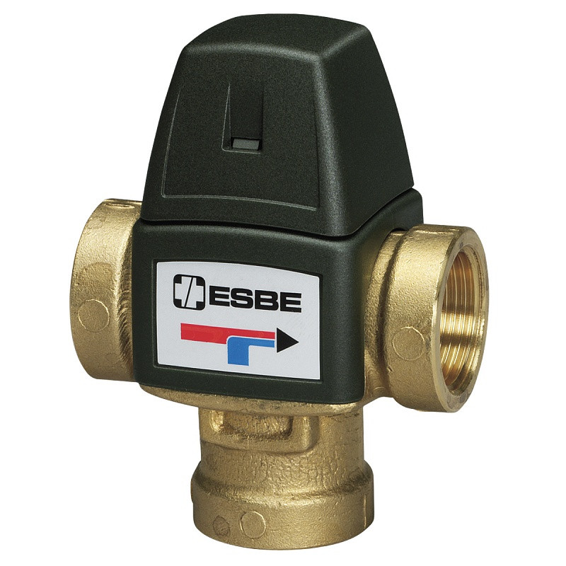 Клапан ESBE VTA321 3/4" 20-43°C DN 20 термостатичний змішувальний, від опіків для ГВП термосмесітельний