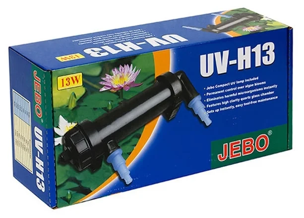 Стерилизатор Jebo UV-H13, 13 Вт. Для обеззараживания воды аквариумах и прудах - фото 3 - id-p1799969159