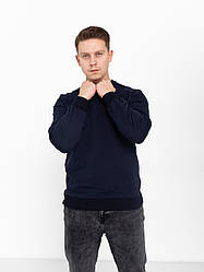 Світшот вільного силуету М Л ХЛ 2ХЛ двунитка ТЕМНО-СИНІЙ