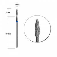 Насадка алмазна IQ 243R.524.021 полум'я, для обробки кутикули і бічних валиків