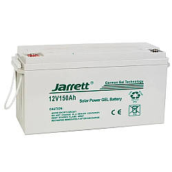 Гелевий акумулятор 12V, 150Ah Jarrett / Акумуляторна батарея для сонячних панелей