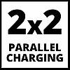 Пристрій зарядний PXC 2x2 Einhell Power X-Quattrocharger 4A (4512102), фото 8