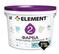 ELEMENT 2, матова, латексна інтер`єрна  фарба, біла, водно-дисперсійна