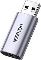 UGREEN USB внешняя звуковая карта 3,5-мм аудио адаптер 2 в 1