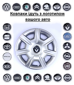 Ковпаки на колеса авто SKS (SJS)  R15. Ковпаки на диски з логотипом вашого авто