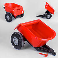 Прицеп для педальних тракторов моделей 07-294, 07-297 и 07-321 Pilsan Trailer 07-295 красный