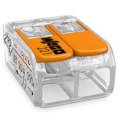 Клема 2-провідна з'єднувальна Wago 221-612