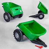 Прицеп для педальних тракторов моделей 07-294, 07-297 и 07-321 Pilsan Trailer 07-295 зеленый