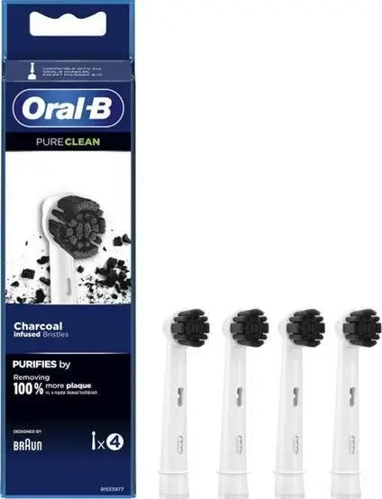 Змінні насадки для електрощітки Oral-B "Pure Clean.Charcoal"  4 шт, фото 1