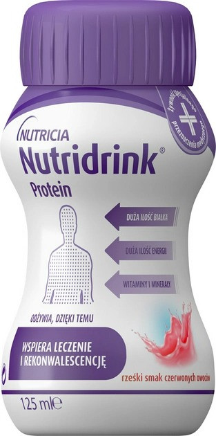 Нутридринк Протеїн зі смаком червоних плодів/Nutridrink Protein Cool Red Fruits flavour 4 шт. х 125 мл