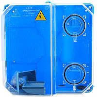 Коробка наружная для 3-х фазного счетчика КДЕ-У, IP55, синяя