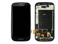 Дисплей Samsung Galaxy S III GT-I9300 Original complete with frame Black 100%, Уценка