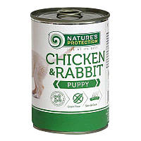 Nature's Protection Puppy chicken & rabbit консервы корм с мясом курицы и кролика для щенков 800 гр