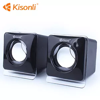 Колонки для комп'ютера Kisonli V410 Чорні акустична система для ПК ноутбука телефону телевізора 3WX2