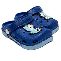 Пляжная обувь детская (сабо), синие, размер 29 (стелька 15,5 см, подошва 17,5 см) (519087-4)