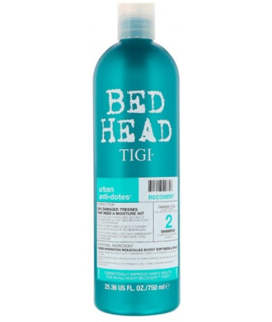 Шампунь зволожуючий для сухого та пошкодженого волосся Tigi Bed Head Urban Anti+Dotes Recovery Shampoo 750 мл