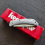 Ніж брелок Kershaw Silver Spur II, 13см, AUS6, алюміній, фото 6