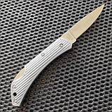 Ніж брелок Kershaw Silver Spur II, 13см, AUS6, алюміній, фото 7
