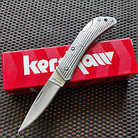 Ніж брелок Kershaw Silver Spur II, 13см, AUS6, алюміній