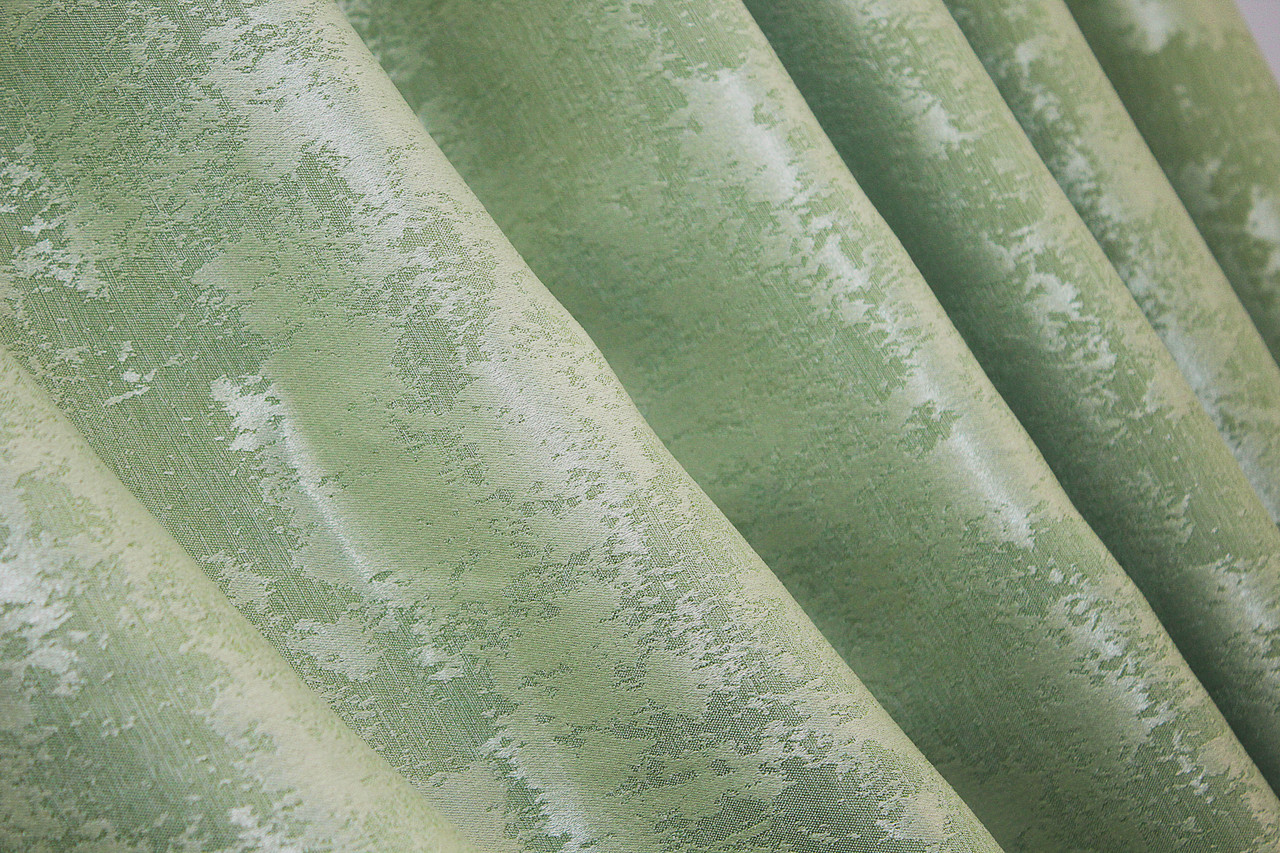 Шторна тканина жакард, колекція "Sultan XO", Туреччина, висота 2,7м. Колір світло-оливковий. Код 1147ш, фото 1