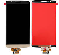 Дисплей LG Optimus G3 D855 / D858 / D859 complete Gold, Уценка