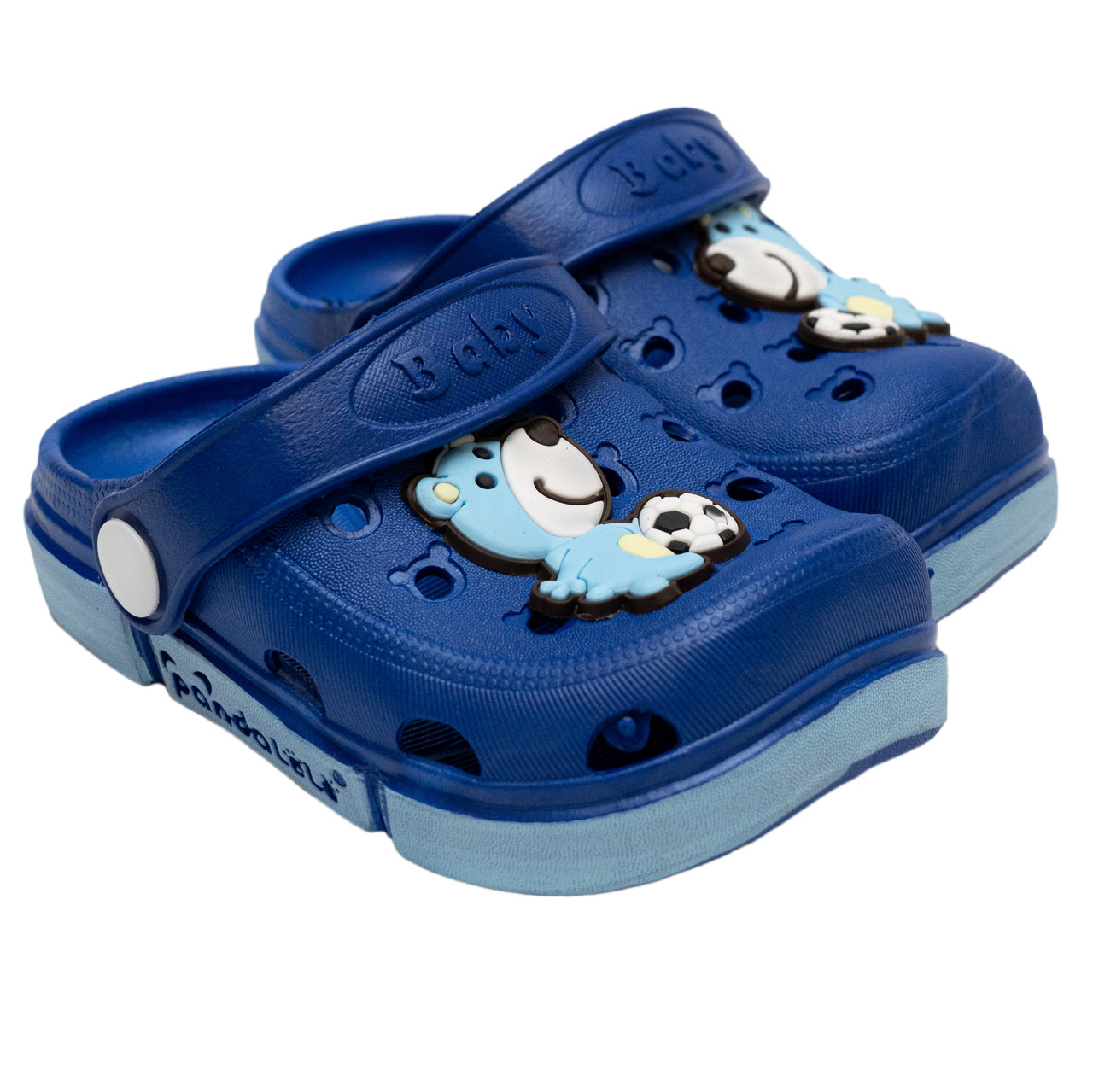 Пляжне взуття дитяче (сабо), сині, розмір 22 (устілка 12,5 см, підошва 14 см) (519056-2)