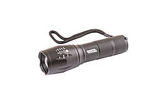 Ліхтарик з регулюванням фокуса MASTERTOOL 5 режимів 130х38х28 мм CREE XM-L T6 LED 3xAAA/1x18650 AL 94-0819