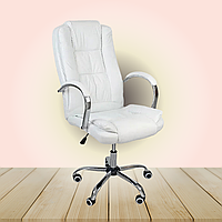 Кресло офисное VIP MAXI для персонала Компьютерное кресло операторское для офиса руководителя дома Белое