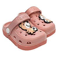 Пляжная обувь детская (сабо), светло-розовые, размер 28 (стелька 15 см, подошва 17 см) (519070-3)