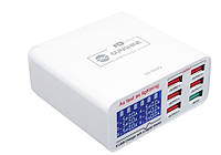 Зарядний пристрій Sunshine SS-304Q (6 USB / QC3.0 / 6A / 30W / SC Protection)