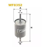 Фильтр топлевный Wix WF8352 Daewoo Lanos 1.3; 1.5; 1.6