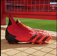 Eur36-45 бутсы футбольные Adidas Predator Freak FG Meteorite водонепроницаемые