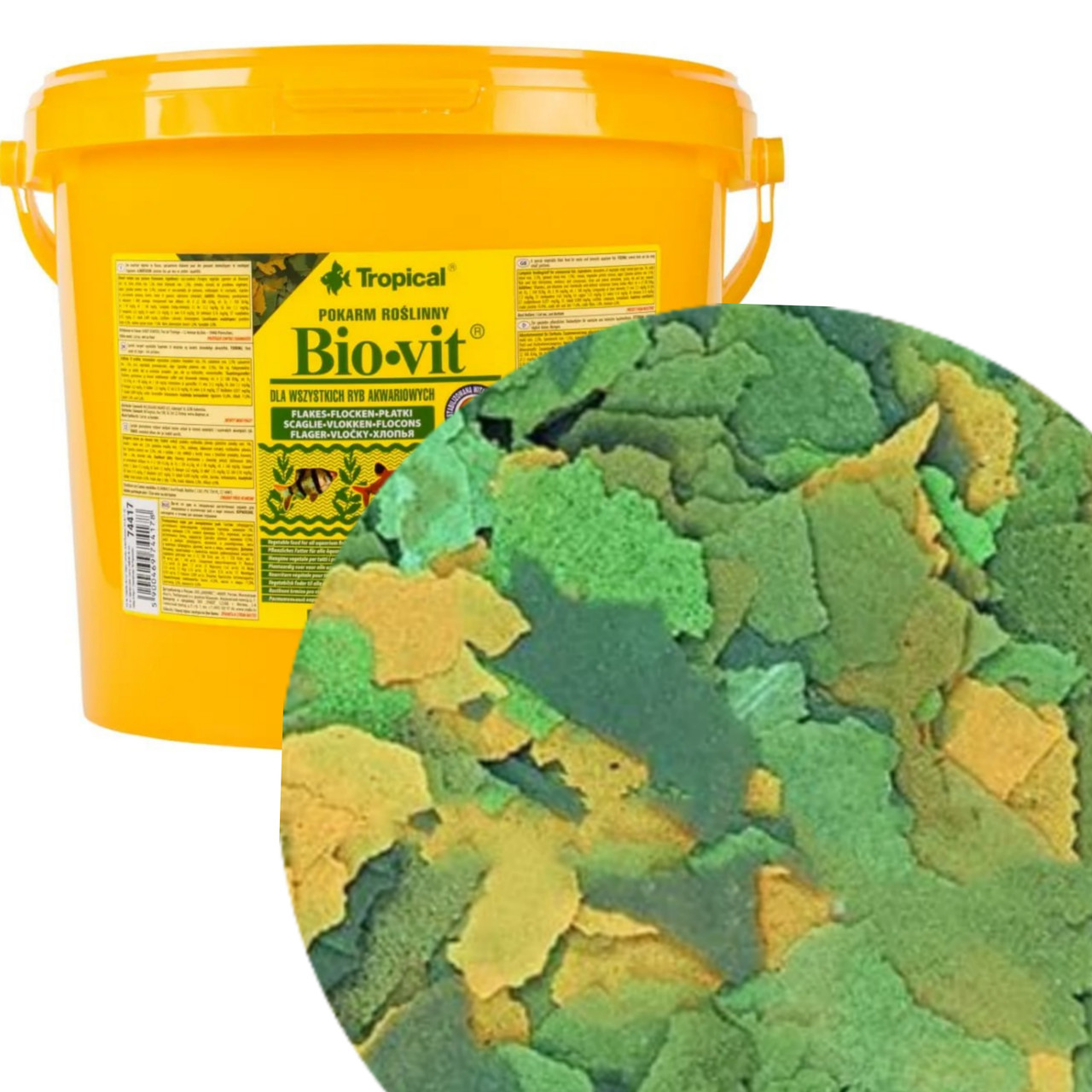 Корм для акваріумних риб, Tropical Bio-Vit 200ml/38г (вагу).