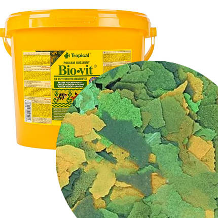 Корм для акваріумних риб, Tropical Bio-Vit 200ml/38г (вагу)., фото 1