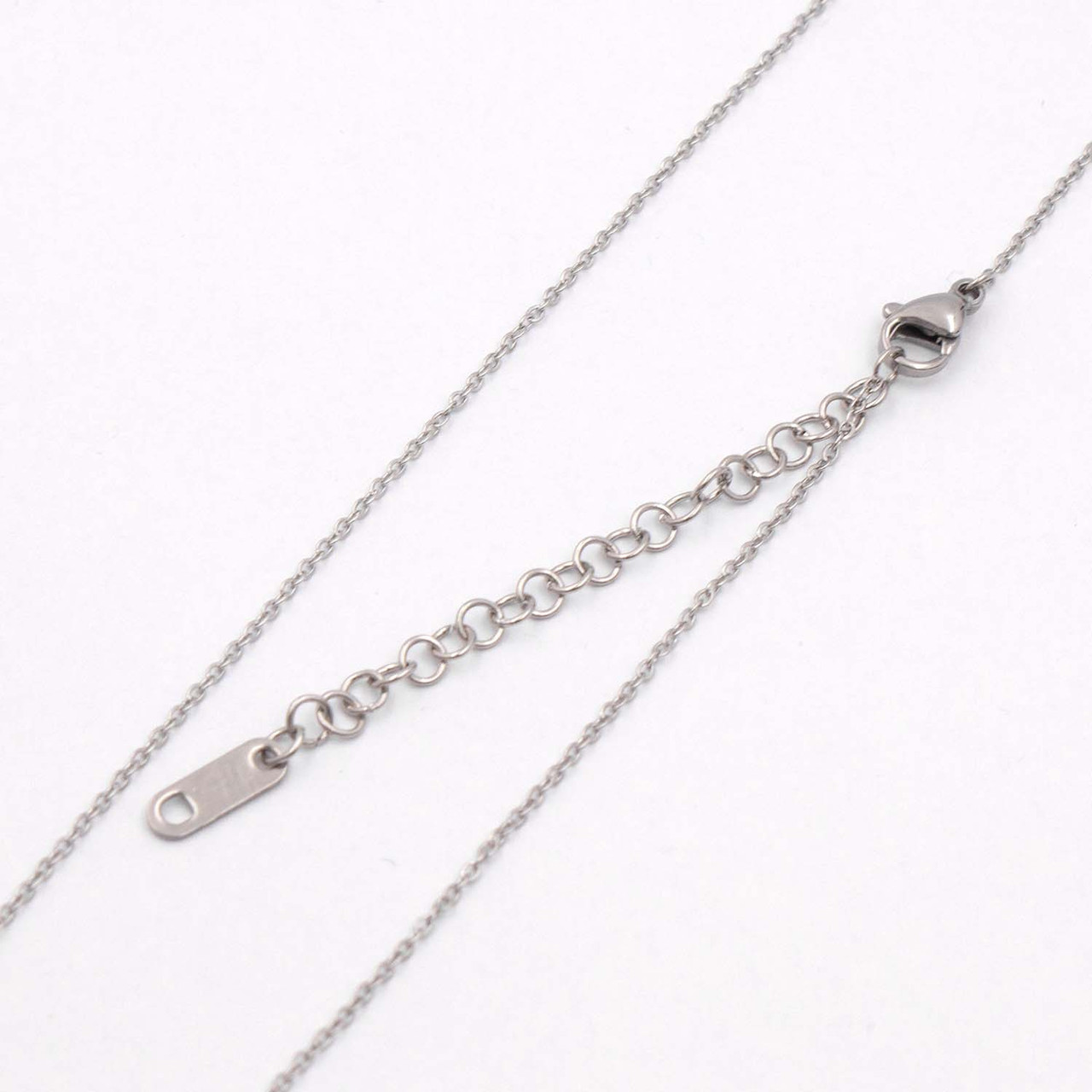 Ланцюжок Xuping якірне плетіння родій 0,1/44 см+5,5 см (Медична сталь), фото 1