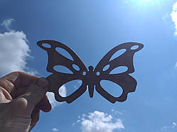 Метелик з металу 2 мм, декор метал. №1