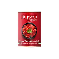 Томати очищені нарізані кубиками TM Rosso Gargano 400 г