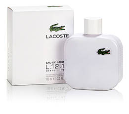 Парфуми чоловічі Lacoste L.12.12 Blanc 100 ml аромат шкіри розмарин