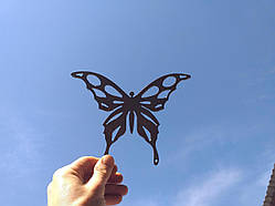 Метелик з металу 2 мм, декор метал. №2