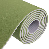 Фитнес-коврик Profi Yoga Mat TPE 1,83мx0,61мx6мм для фитнеса, йоги, тренировок (MS0613)