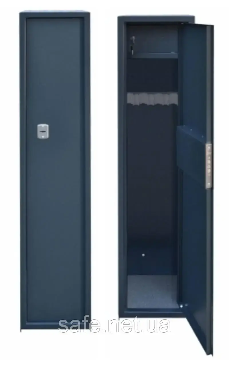 Сейф збройовий СЗ-140.4.ГМ (ВxШxГ:1400x270x250) на 3 рушниці, сейф для рушниці, мисливський сейф