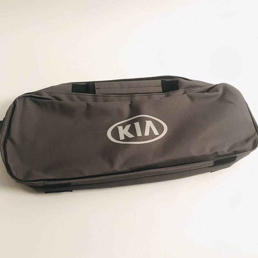 Сумка в авто техдопомоги KIA сіра (52,6х18,6х13,2) 2 відділи Beltex (липучки для фіксації)