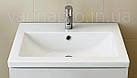 Тумба ЮВВІС для ванної кімнати 60 см біла підлогова ЕЛЬБА з умивальником КОМО, фото 3