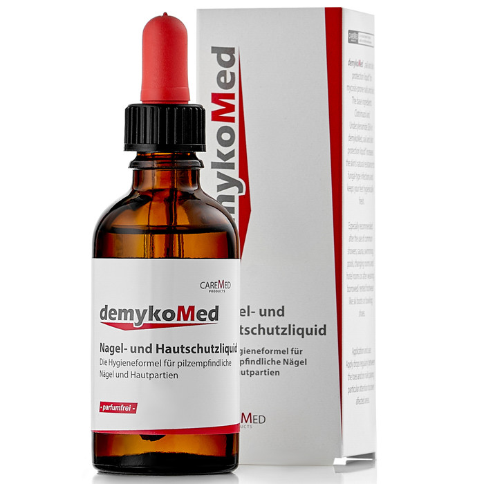 Рідина для захисту нігтів і шкіри від грибка Caremed Demykomed Nail and Skin Protection Liquid 50 мл, фото 1