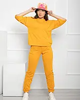Спортивный костюм для женщин цвет горчичный размер L FI_001910