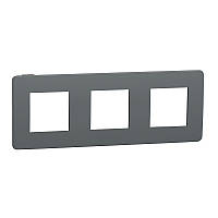 Рамка 3-постова димчато-сірий/антрацит Studio Color Unica New Schneider Electric (NU280622)
