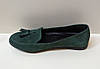 STTOPA Розміри 36-44. Туфлі лофери великих розмірів із натуральної шкіри. 177-3644-1 Зелені, фото 5